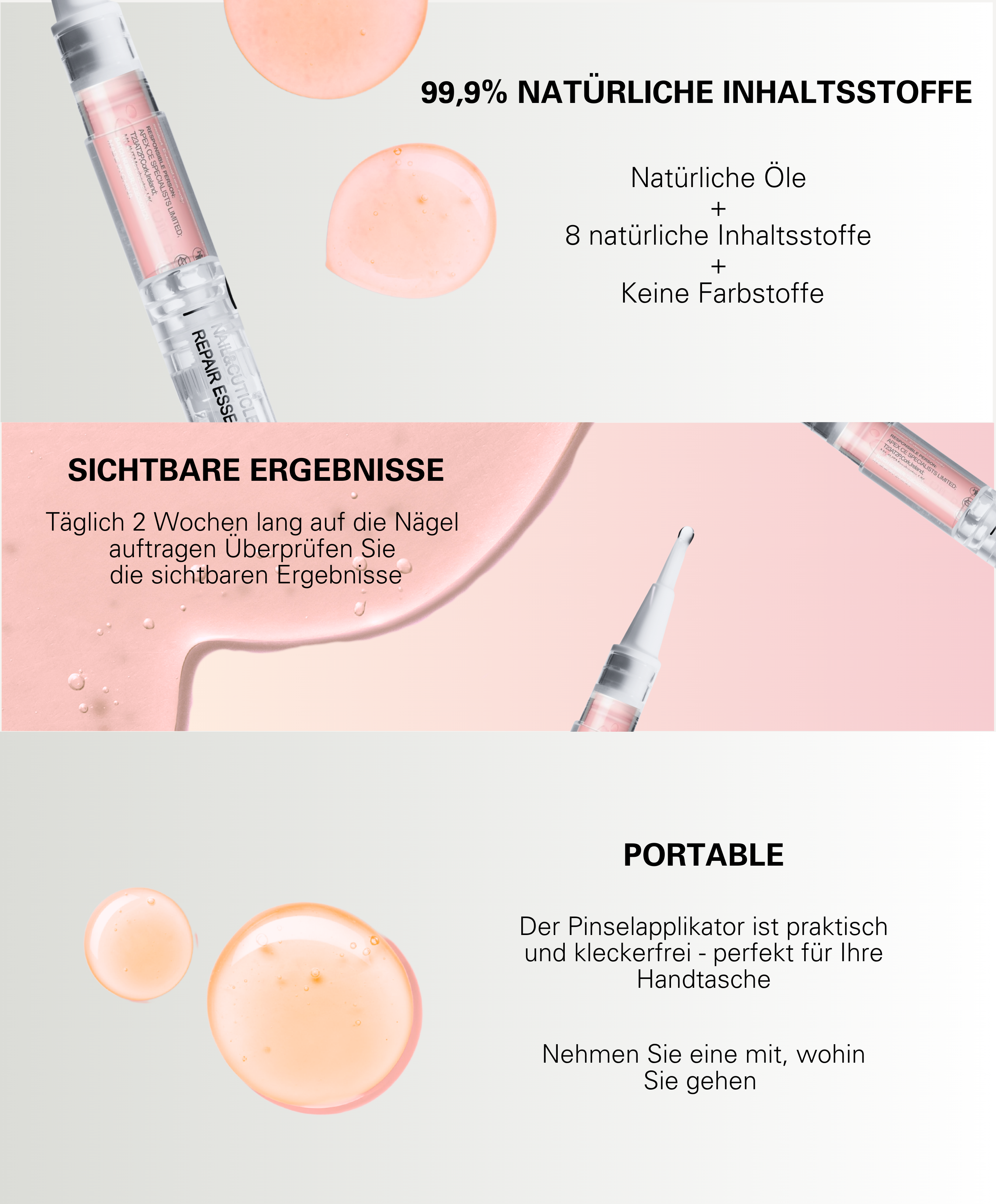 2-in-1 Nagellackentferner und Pflegeöl 