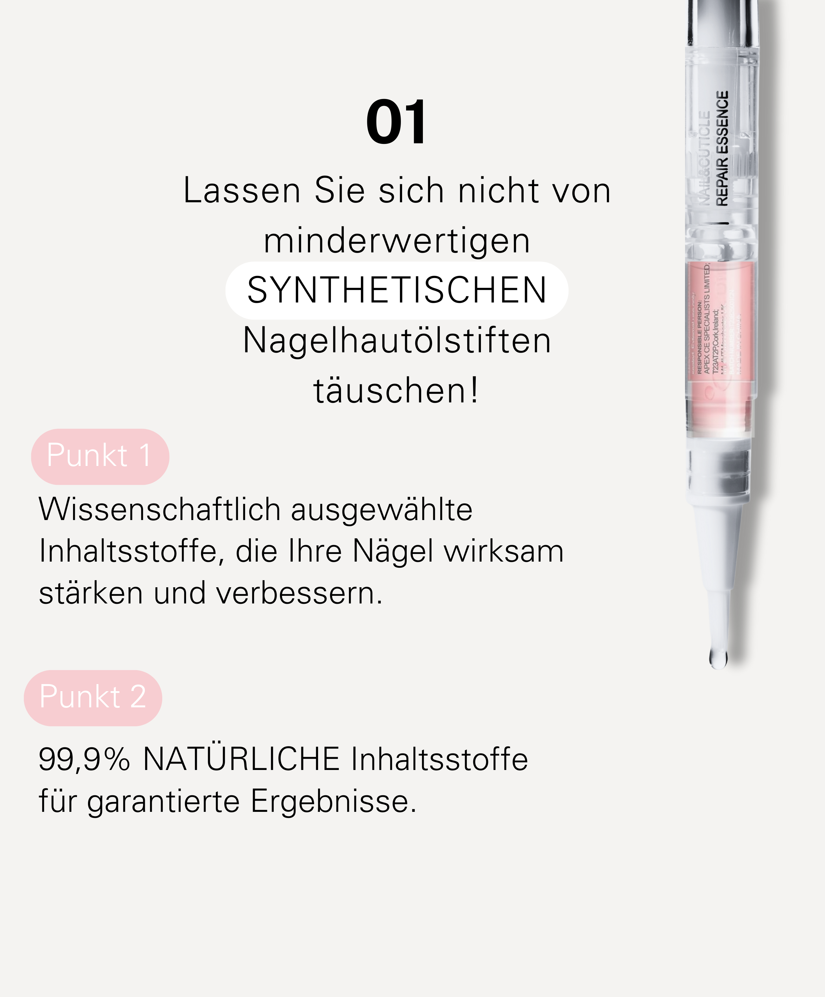 2-in-1 Nagellackentferner und Pflegeöl 